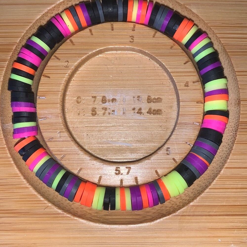 5.7 Handmade Stretchy Neon Colorful Black Purple Pink Orange Yellow Gray